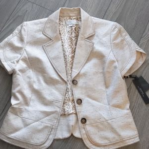 Skirt with matching short sleeve blazer